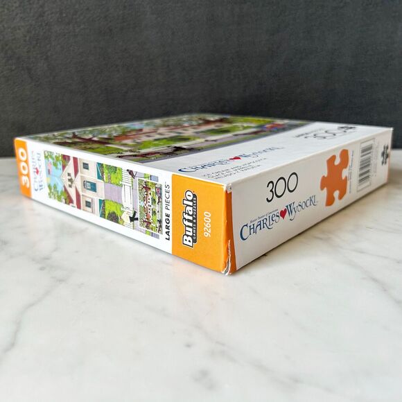 Charles Wysocki Ice Cream and Hopscotch 300 Large Pieces Buffalo Puzzle-Complete - Picture 6 of 9